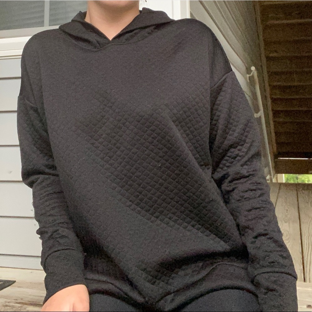 black quilted vs hoodie